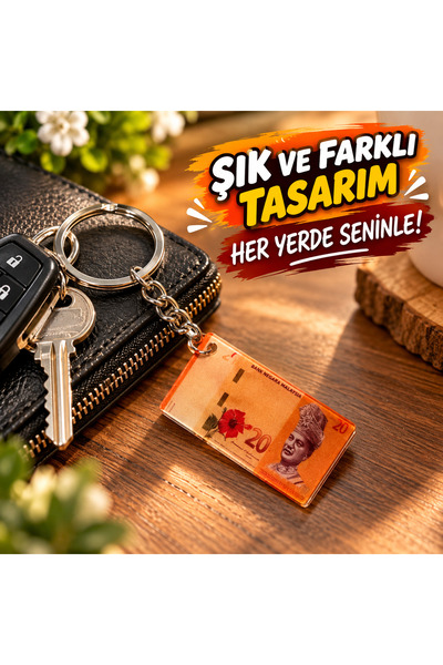 seymen bıçakçılık 20 Malaysian Ringgit Money Patterned Keychain – Decorative ...