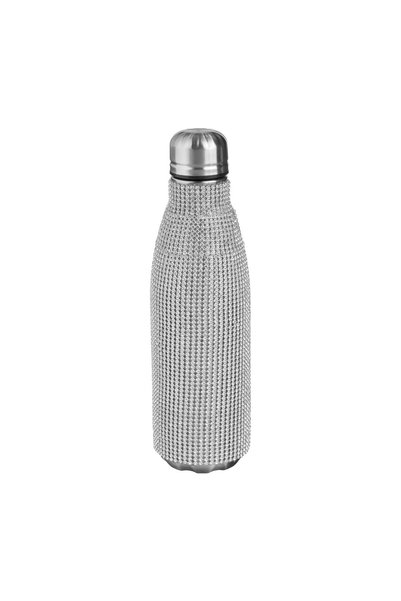 OEM Sticlă Izotermă din Inox cu Strass Argintiu 500 ml