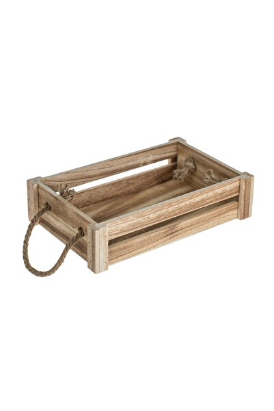 OEM Ladă Decorativă din Lemn cu Mânere din Sfoară, 31x20x7 cm