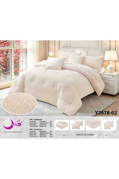 MOONEE Winter Double Fleece Blanket Plain 6Pcs - Double Sided with Fixed Fill...