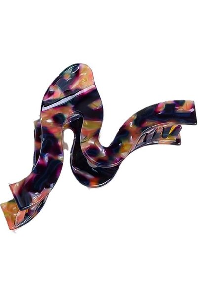 GENERAL Abstract Ribbon Hair Clip for Women, High Grade Minimalist Hairclips ...
