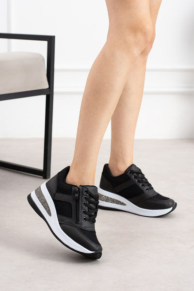 kajal ayakkabı Mdln 2911 Zippered Sole Sneakers with Stone Detail on the Sole