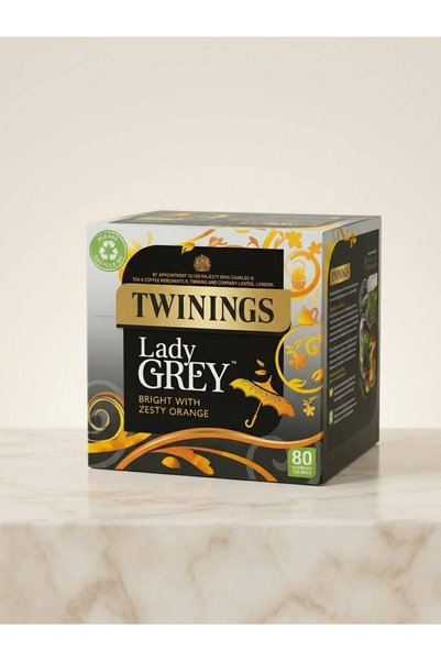 Twinings LADY GREY TEA BERGAMOT VE PORTAKAL AROMALI 80'LI POŞET İNGİLİZ ÇAYI ...