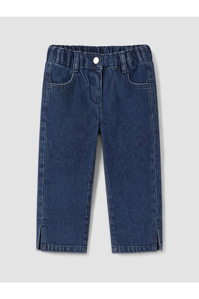 LC Waikiki بنطلون جينز للفتيات من Özmarka New Season Indigo بقصة عادية