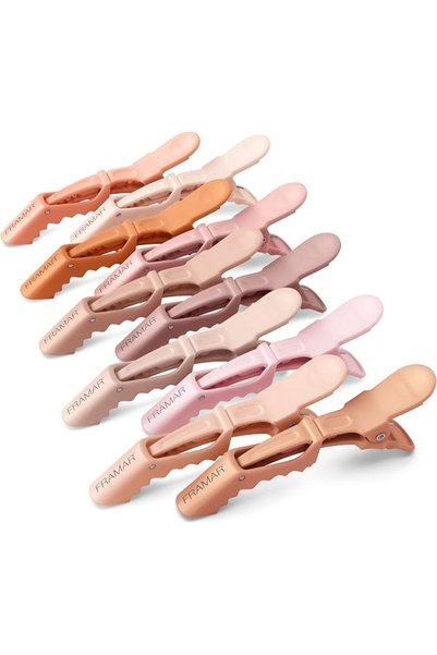 Framar Neutral Alligator Clips For Hair Styling 10 Pack Professional Alligato...