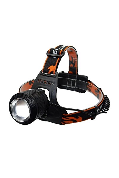 Stone Lanternă frontală cu zoom, 2 LED-uri T6 și XPE, alb/albastru, baterie 2...