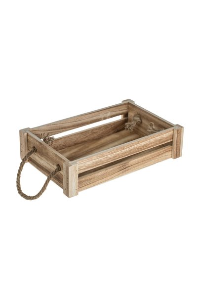 OEM Ladă Decorativă din Lemn cu Mânere din Sfoară, 31x20x7 cm