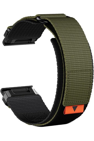 TERRIFI حزام ساعة من النايلون مقاس 22 مم متوافق مع سلسلة Garmin Fenix 7 6 5، ...