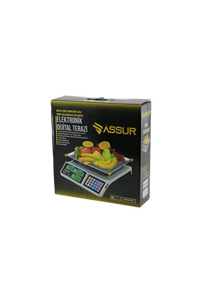 KÜÇÜK HAZİNE Büyük Dijital Karpuz Terazi Tartı 40kg/2gr 7 Fiyat Hafızası Fiş Şarjlı Acs-809t (5580)