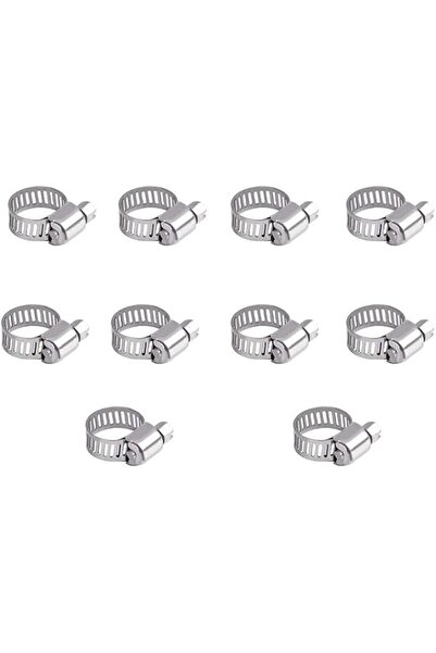 GENERAL 10Pcs Hose Clips 6-12mm Jubilee Clips Adjustable 304 Stainless Steel ...