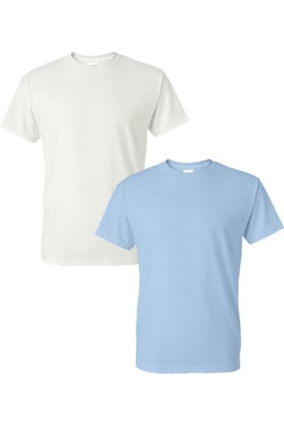 GILDAN Men's DryBlend T-Shirt, Style G8000, 2-Pack, Dark Heather, Small