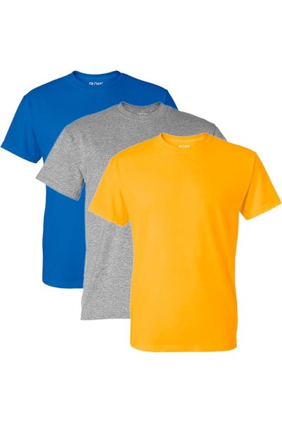 GILDAN Men's DryBlend T-Shirt, Style G8000, 2-Pack, Dark Heather, Small