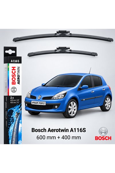 Bosch Wiper Renault Clio III Hatchback Van SB/SR | A116S