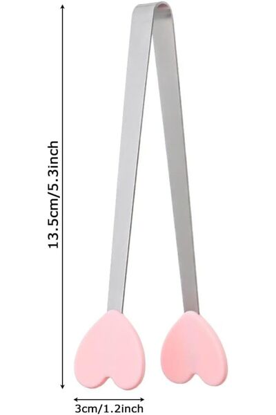 MiniBeeDoll ملقط طعام صغير غير قابل للانزلاق للخبز والوجبات الخفيفة للمنزل والمطبخ (النمط 1)