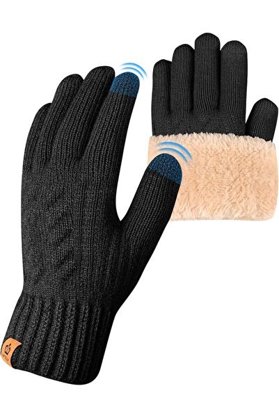 GENERAL Winter Thermal Gloves Warm Gloves Fleece Lined Gloves with Stretchabl...