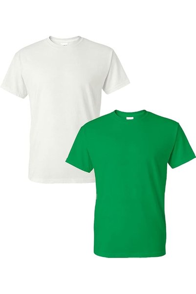 GILDAN Men's DryBlend T-Shirt, Style G8000, 2-Pack, Dark Heather, Small