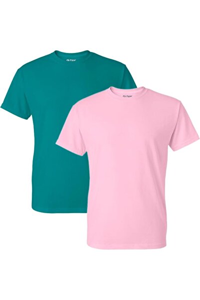 GILDAN Men's DryBlend T-Shirt, Style G8000, 2-Pack, Dark Heather, Small