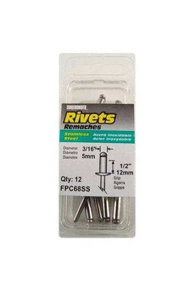 Surebonder 5 Pack 12-Pack Long Stainless-Steel Rivets -FPC68SS