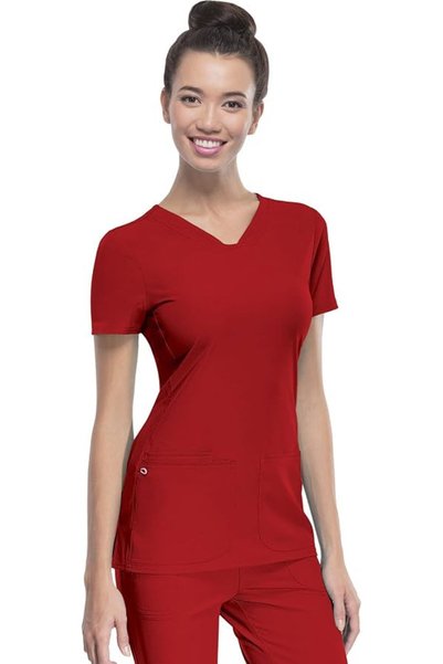 Uniforme HeartSoul قميص نسائي من HeartSoul Break On Through بفتحة رقبة على شك...