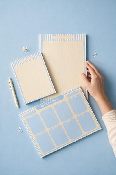 Renkli Zeka Set of 3 (A4-A5) Lined Notepad - Notepad - Notepad - 50 Sheets (1...