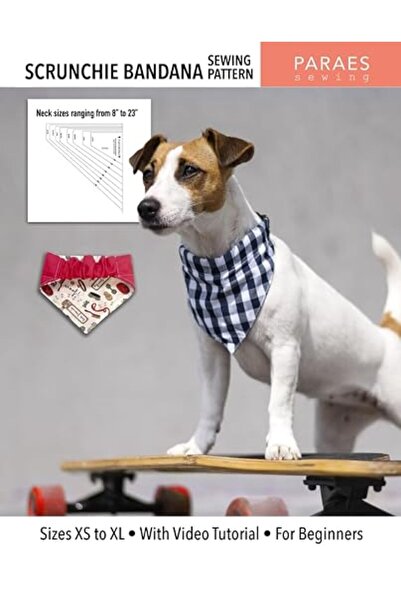 GENERAL Scrunchie Bandana - Sewing Pattern: Sizes XS to XL - With Video Tutor...