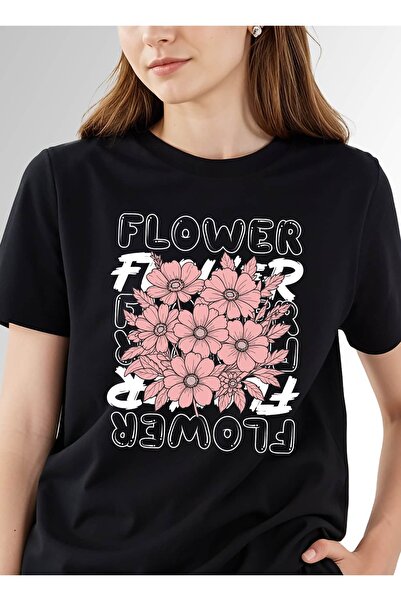 XPLODE Tricou FLORI ROZ Supradimensionat