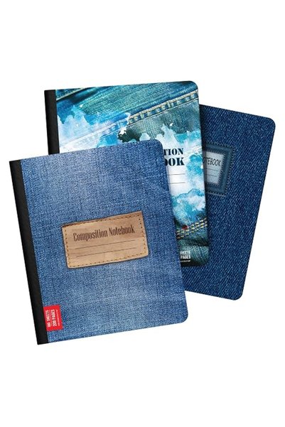 GENERAL E-CLIPS USA Composition Notebook Wide Ruled, Aesthetic Composition No...