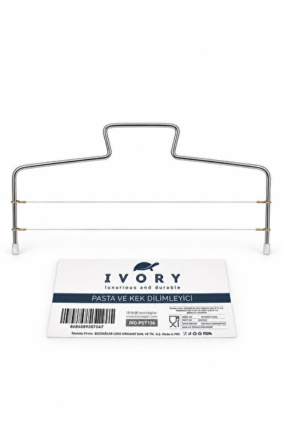 Başol IVORY IVO-PST156 Çift Telli Pasta ve Kek Dilimleyici – Pandispanya Kat ...