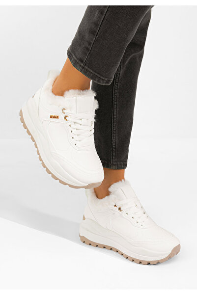 B T Shoes Sneakers cu platformă Misay V2 albi