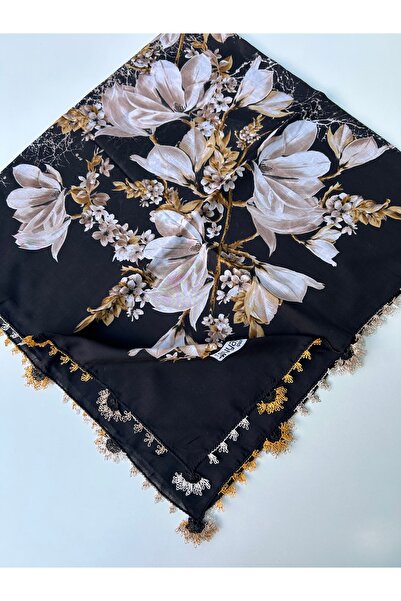 REYYAN Hand Work Needlepointed Square Writing 100X100 cm Handcrafted