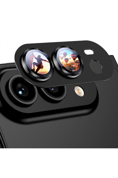 corcishop iPhone Duo Compatible Camera Protective Lens Metal Tempered Glass C...