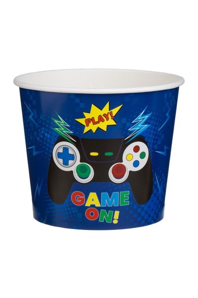OEM Pahar din Carton Bleu cu Model Control "Game On" pentru Snak - 1.8L