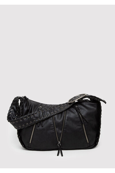 Mavi Black Shoulder Bag with Belt Detail 1920153-900