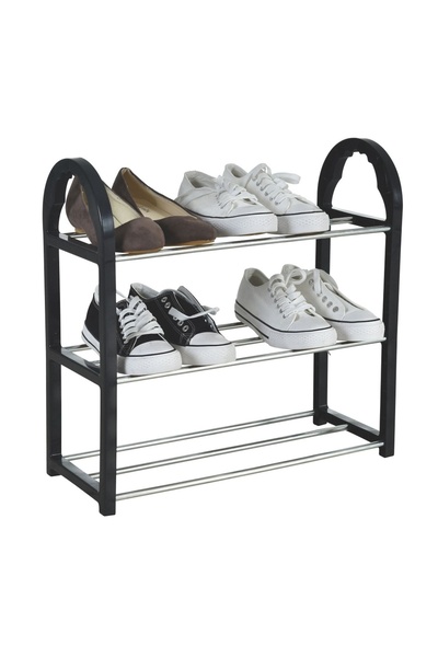 OEM Suport Metalic pentru Încălțăminte cu 3 Rafturi 41x19x47,5 cm – Compact ș...