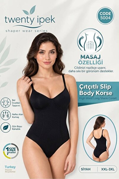 twenty ipek Women's Snap-On Slip Bodu Corset Shaper Cotton