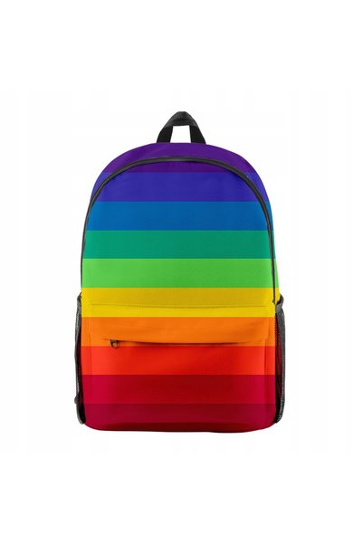 ITIMPORT Rucsac Curcubeu LGBT Pride, Ghiozdan Școlar XL