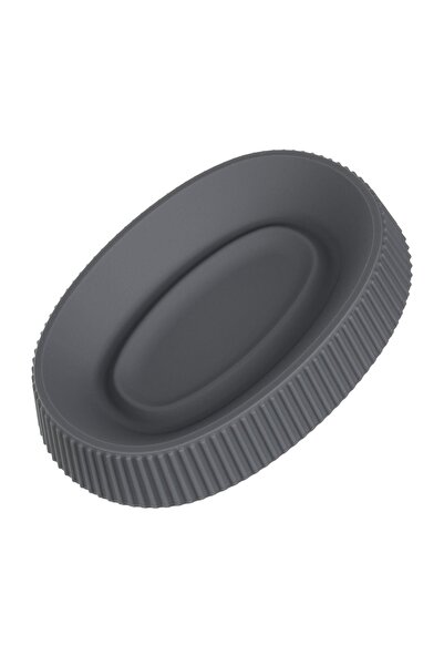 OEM Savoniera Plastic Ovala Gri Model Lines 14x10cm, Design Reliefat pentru Baie