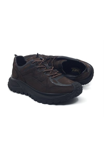 LİSANS SHOES 100% Leather Men's Comfortable Daily Winter Orthopedic Outdoor S...