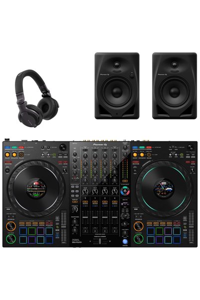 Pioneer Dj DDJ-FLX10 DJ Controller + DM-50D Monitör Hoparlör + HDJ-CUE1 DJ Ku...