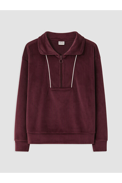 LC Waikiki Rmz Gi̇yi̇m Farkiyla Velvet Girls' Sweatshirt