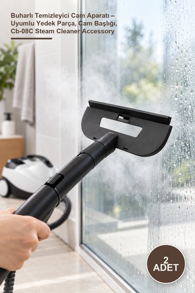 Yenilig 2 Adet Buharlı Temizleyici Cam Aparatı – Uyumlu Yedek Parça, Cam Başlığı, Cb-08C Steam Cleaner Accessory
