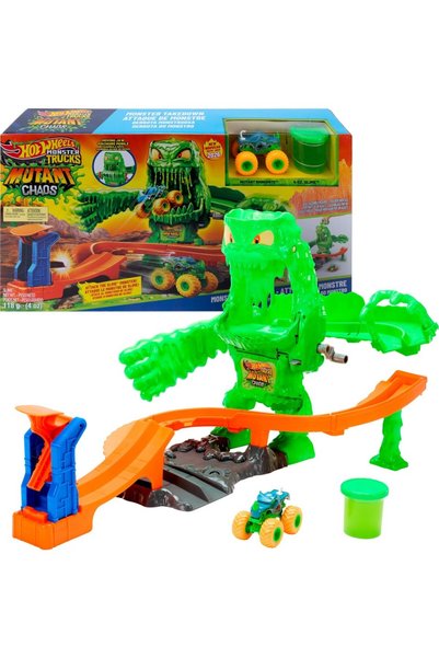 HOT WHEELS ® Monster Trucks MUTANT KAOSU™ CANAVARLA MÜCADELE Oyun seti, oyunc...