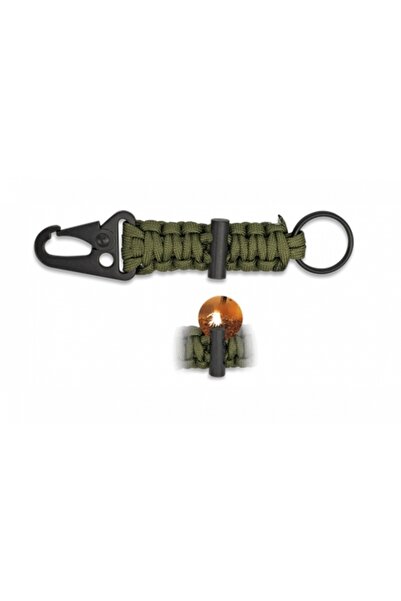Albainox Μπρελόκ paracord με σπινθηριστή 33904-VE χακί
