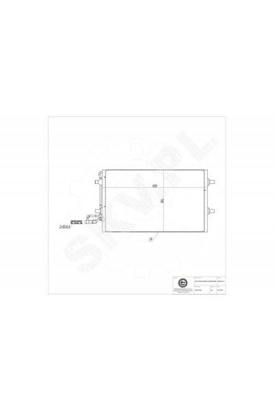 ESEN SKV Radiator aer condiționat Volvo C30 S40 II V50 30647932