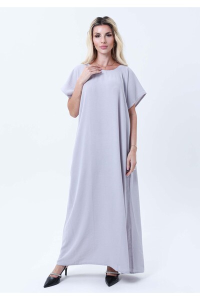 Msquare Fashion Grey CEY Fabric Inner Slip Dress for Abaya – Soft Underdress