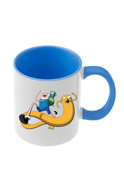 Photoretous Κούπα Adventure Time με μπλε λαβή και εσωτερικό "