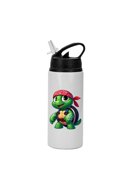 Photoretous Teenage Mutant Ninja Turtles Παγούρι Νερού 600ml Λευκό με Μαύρο Κ...