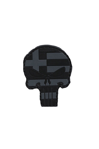 All About Army Σήμα Καουτσούκ Punisher Ελληνική Σημαία Χακί