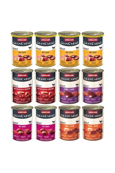 Animonda Grancarno Adult AMESTEC DE AROME - hrană umedă pentru câini - 12x400g