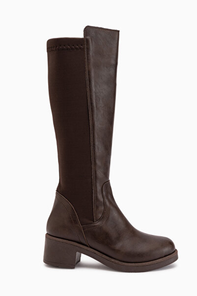 Limoya Cora Brown Heeled Women's Boots
